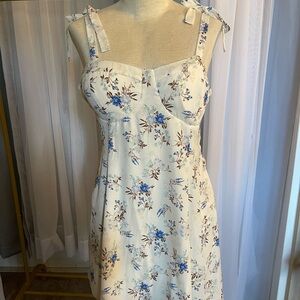 Lily Rose White and Blue Floral Dress